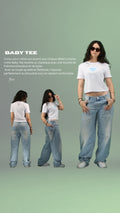 Baby Tee Oversize Femme – T-shirt Streetwear TRONE Tunisie